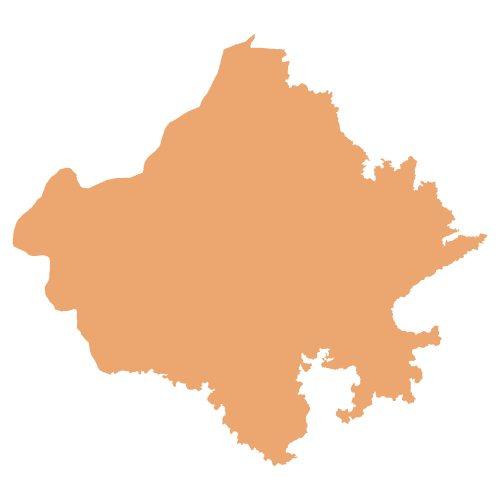 Rajasthan Map Outline